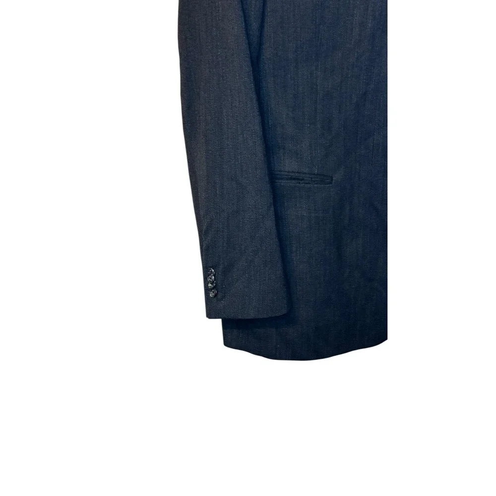 Hart Schaffner Marx Men's Blazer Classic Double Vent 2-Button Lined Gray Sz. 46L